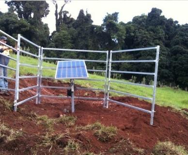 Rural solar pumping system supplied by Lister Irrigation in Warwick